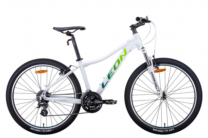 Купить Велосипед женский 26" Leon HT Lady 17,5" рама 2021, бело-зеленый с доставкой по Украине