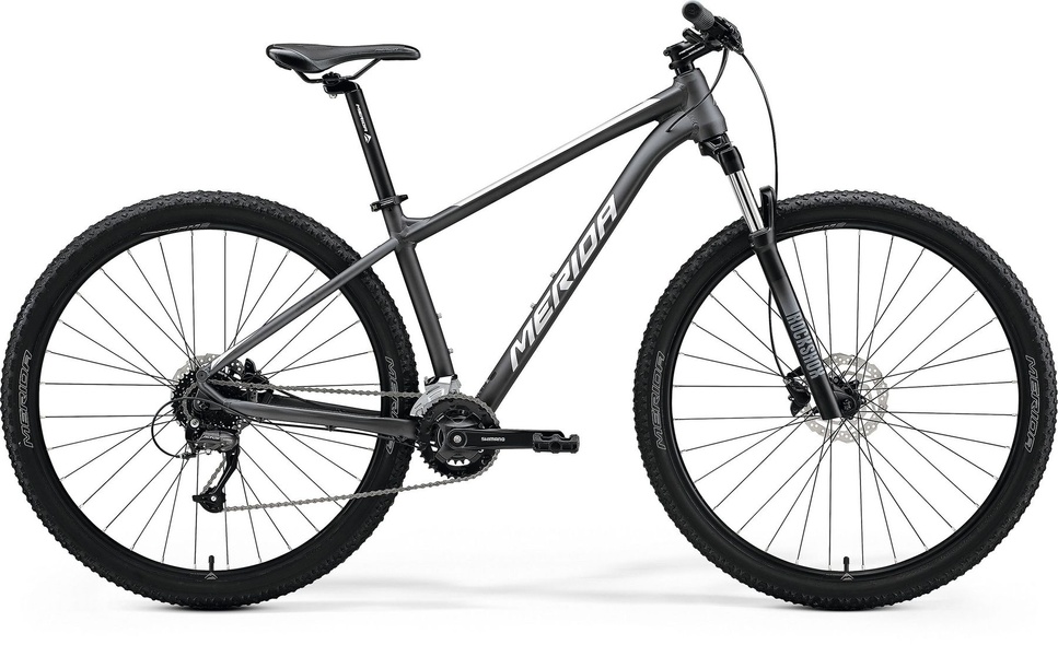 Купити Велосипед гірський 29" MERIDA BIG.NINE 60-2X,L (18.5),MATT DARK SILVER(SIL) чорний з доставкою по Україні