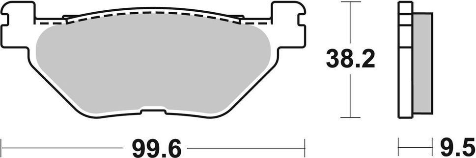 Гальмівні колодки SBS Standard Brake Pads, Ceramic (769HF)