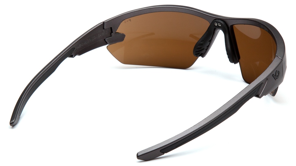 Захисні окуляри Venture Gear Tactical Semtex 2.0 Gun Metal (bronze) Anti-Fog, коричневі в кольоровому оправі "темний металік"