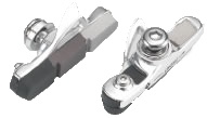 Гальмівні колодки Alligator RD-304 55 мм шосе (3-х кольоровий) алюмінієвий CNC корпус сріблястий