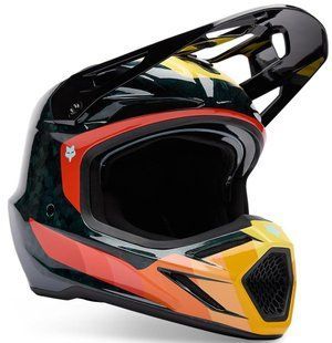 Шолом FOX V3 RS HELMET - GRID (Orange), XXL