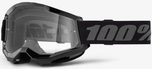 Очки 100% STRATA 2 Goggle (Black), Clear Lens