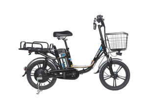 Купити Велосипед з електроприводом 18" AL SPACE eELDORADO DD FR рама-15" 48B 10А*г 500Вт чорно-синій 2025 без багажника з доставкою по Україні