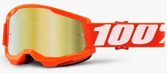 Окуляри 100% STRATA 2 Goggle Orange - Mirror Gold Lens, Mirror Lens, Mirror Lens