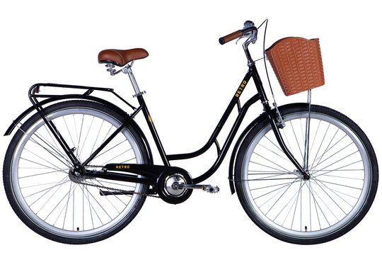 Купити Велосипед 28" Dorozhnik RETRO 2024 (чорний) з доставкою по Україні