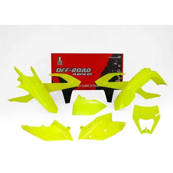 Комплект пластику 6 R-TECH KTM EXC/EXCF/XC-W 125-500 17-19 (Neon Yellow)