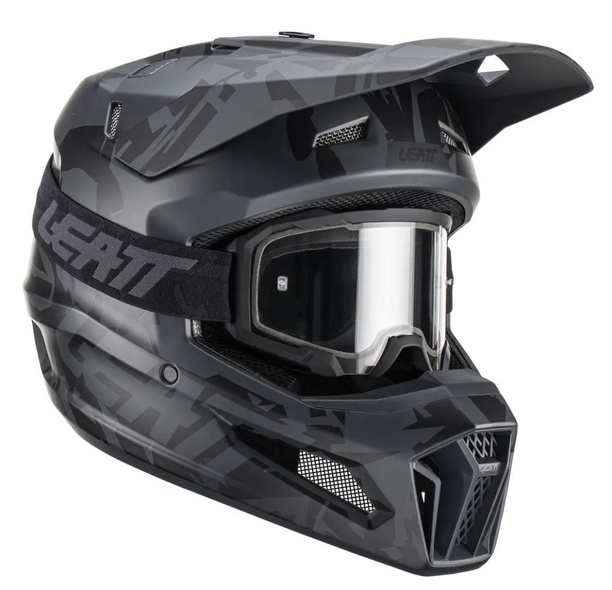 Шолом LEATT Helmet Moto 3.5 + Goggle (Stealth), M