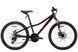 Велосипед алюминий 24" Leon JUNIOR AM DD рама-12" черный с красным (матовый) 2024