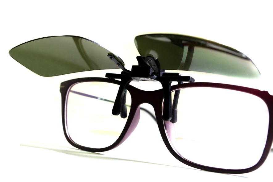 Поляризаційна накладка на окуляри (чорна) в інд. уп