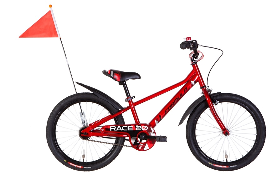 Купити Велосипед дитячий 20" Formula Race ST 2022, з крилом, червоний з доставкою по Україні