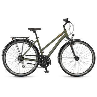 Купити Велосипед Winora Domingo women 28 " 24-G Acera, рама 52 см, оливково-чорний матовий, 2021 з доставкою по Україні