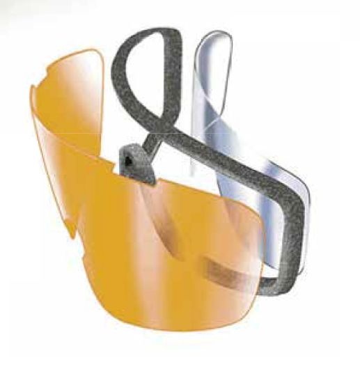 Окуляри захисні із ущільнювачем Pyramex i-Force XL (Anti-Fog) (amber) жовті