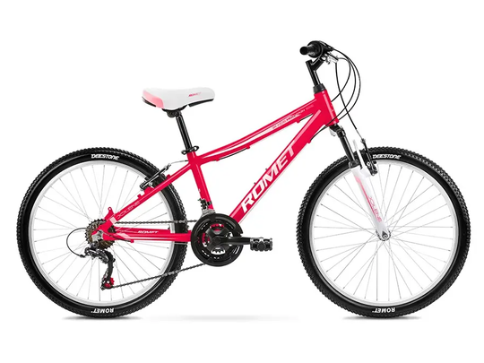 Купити Велосипед підлітковий 24" Romet Jolene 2021, рожевий з доставкою по Україні