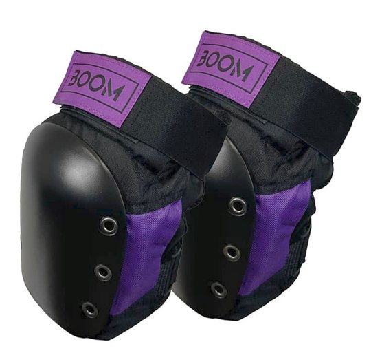 Купити Захист для колін Boom Solid Black/Purple L з доставкою по Україні