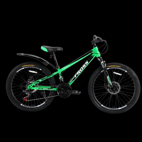 Купити Велосипед Cross Focus 24" 11" Зелений-Чорний з доставкою по Україні