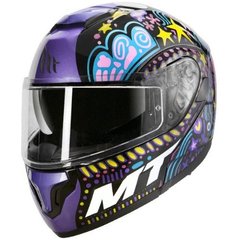Шлем MT Atom SV Axa Black/Purple/Yellow/Blue, M