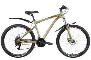 Купити Велосипед 26" Discovery Trek ST AM DD 15" рама 2021, сірий з салатним матовий з доставкою по Україні