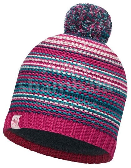 JUNIOR KNITTED & POLAR HAT AMITY pink cerisse, One Size, Шапка, Синтетичний