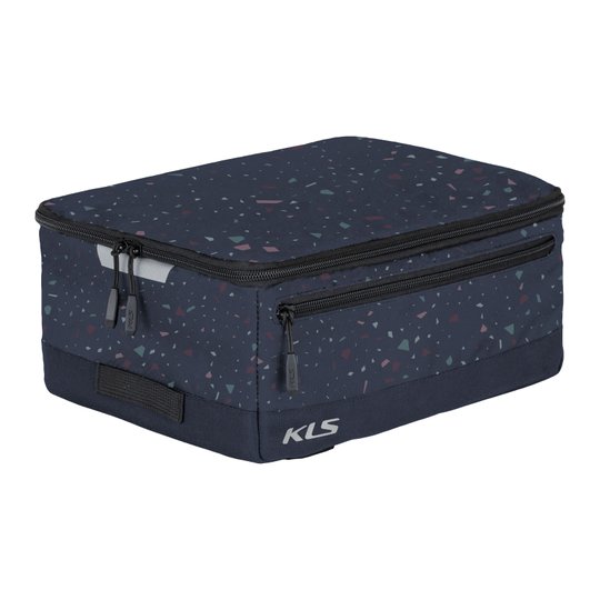 Купити Сумка на багажник KLS Space city 023 темно-синій, дизайн-конфетті з доставкою по Україні