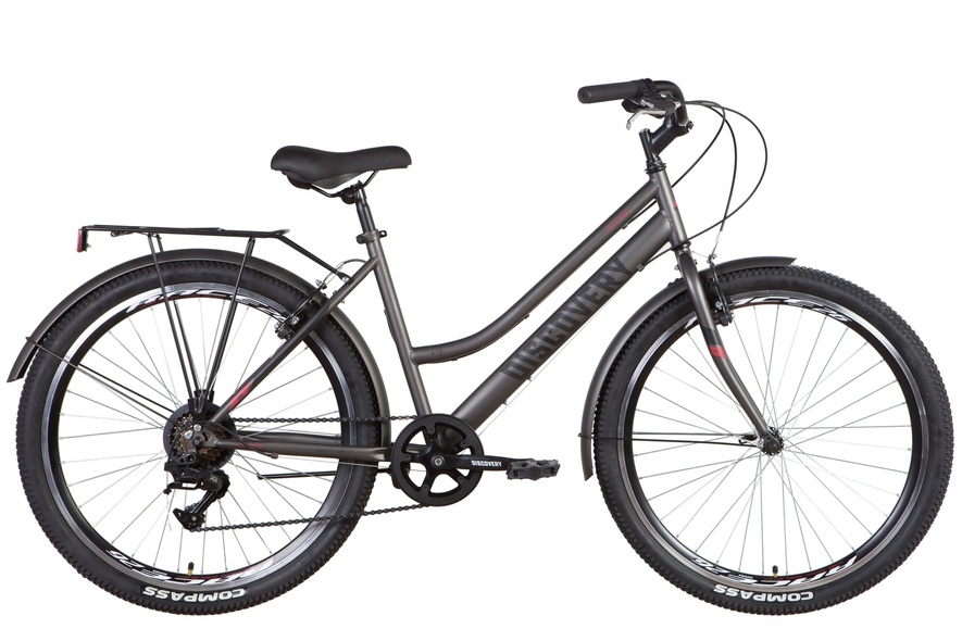 Купити Велосипед 26" Discovery PRESTIGE WOMAN 2022 (темно-сріблястий (м)) з доставкою по Україні