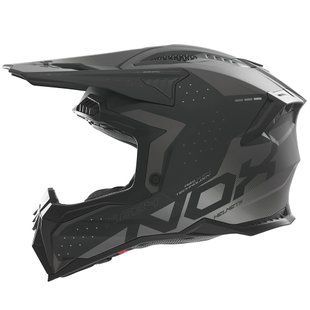 Мотошлем NOX N634 Gradiant матовый черный/серый, XL