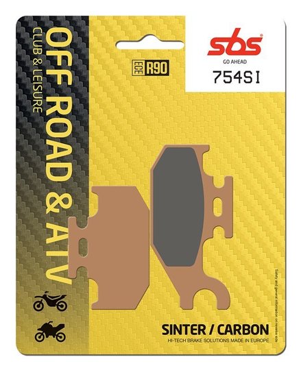 Колодки гальмівні SBS Sport Brake Pads, Sinter/Carbon (754SI)