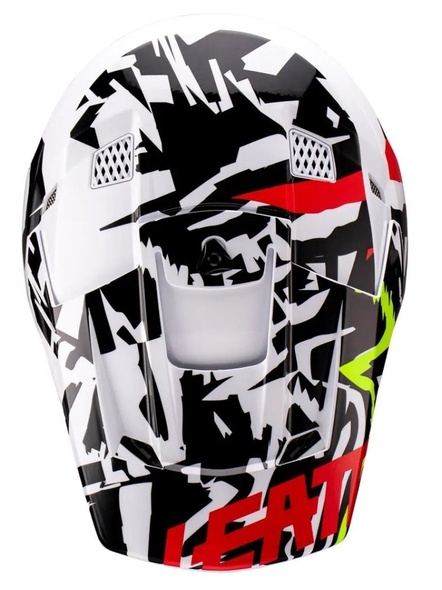 Шолом LEATT Helmet Moto 3.5 + Goggle (Zebra), XS