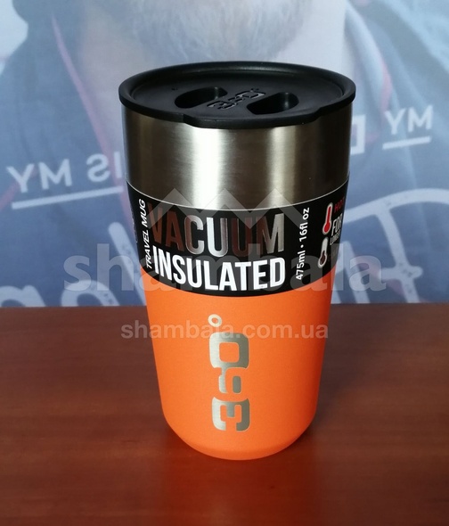 Vacuum Insulated Stainless Travel Mug кухоль з кришкою (Black, Regular)