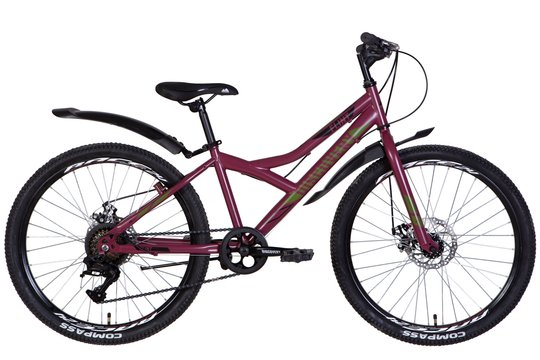 Купити Велосипед 24" Discovery FLINT DD 2022 темно-червоний м з доставкою по Україні