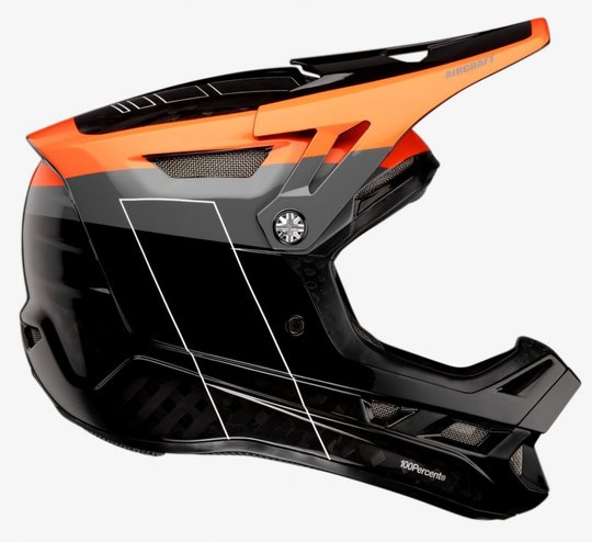 Шолом Ride 100% AIRCRAFT CARBON Helmet (Darkblast), L, L
