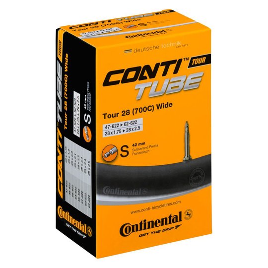 Купити Камера Continental Tour Tube Wide 28", 47-622->62-622, S42, 230 г з доставкою по Україні