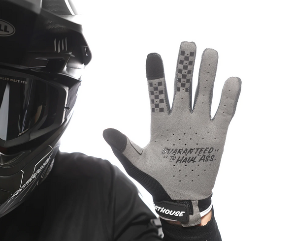 Перчатки FASTHOUSE Speed Style The Bird Glove, Black/White - SM