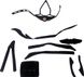 Купити Сменный комплект оборудования на шлем Green Cycle Rock/New Rock размер 54-58см черно-белый з доставкою по Україні