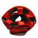 Шлем для бокса THOR 716 XL /Кожа / красный