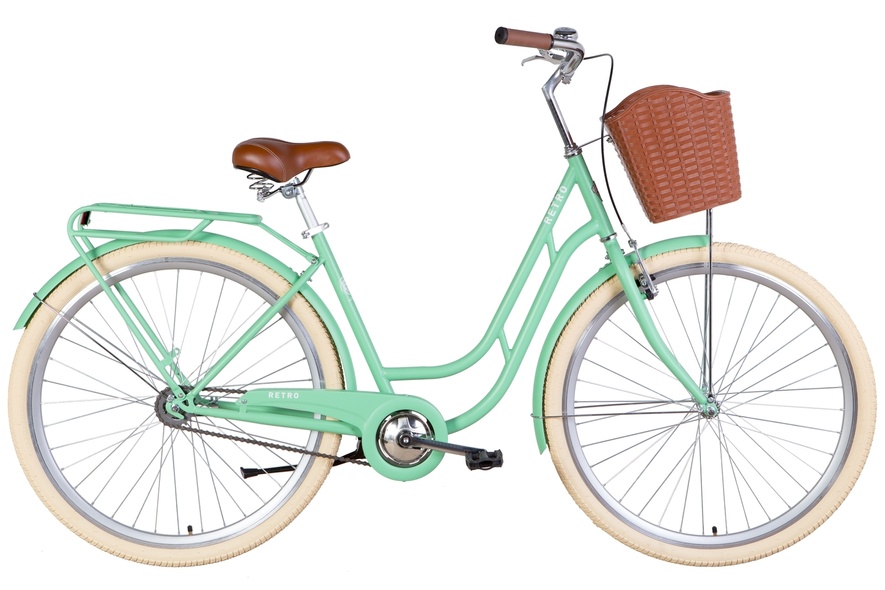 Купить Велосипед 28" Dorozhnik RETRO 2022 (светло-зеленый (м)) с доставкой по Украине