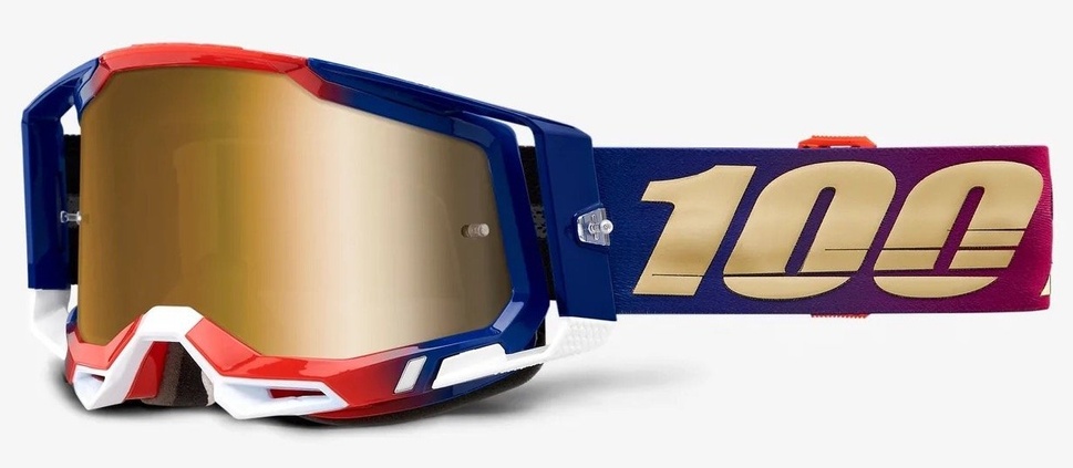 Окуляри 100% RACECRAFT 2 Goggle United - True Gold Lens, Mirror Lens, Mirror Lens