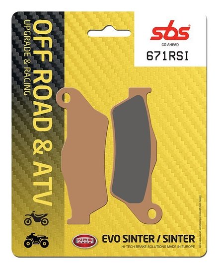 Гальмівні колодки SBS Racing Brake Pads, EVO Sinter/Sinter (675RSI)