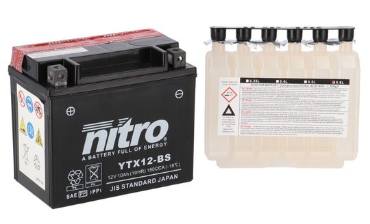 Акумулятор NITRO AGM Open Battery (10 Ah), CCA 180 (A)