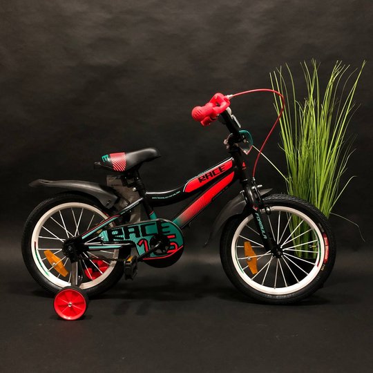 Купити Велосипед дитячий 16" Formula Race ST 2021, чорно-червоно-бірюзовий з доставкою по Україні