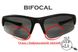 Бифокальные поляризационные защитные очки 3в1 BluWater Winkelman-1 (+1.5) Polarize (gray) серые