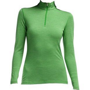 Термофутболка с длинным рукавом ICEBREAKER BF 200 Oasis LS Half Zip Stripe WMN frond XS