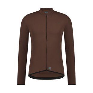 Купить Велоджерсі Shimano Apice long sleeves утеплене, коричневе, розм. M с доставкой по Украине