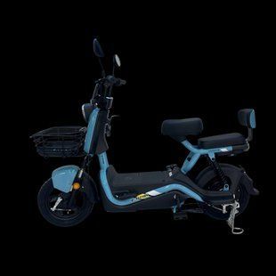 Купить Электроскутер E-Titan Navigator Черный-Голубой с доставкой по Украине