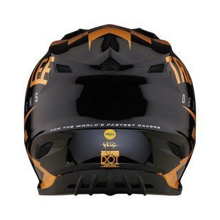 Мотошлем TLD SE4 POLYACRYLITE HELMET RACE SHOP [BLACK/GOLD] XL