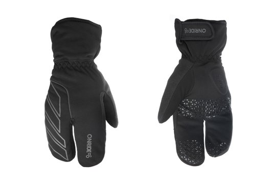 Купить Зимові рукавички ONRIDE Crab чорні XS с доставкой по Украине