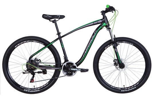 Купити Велосипед 27,5" Formula Kozak ST AM DD 17,5" рама 2021, чорно-зелений з доставкою по Україні