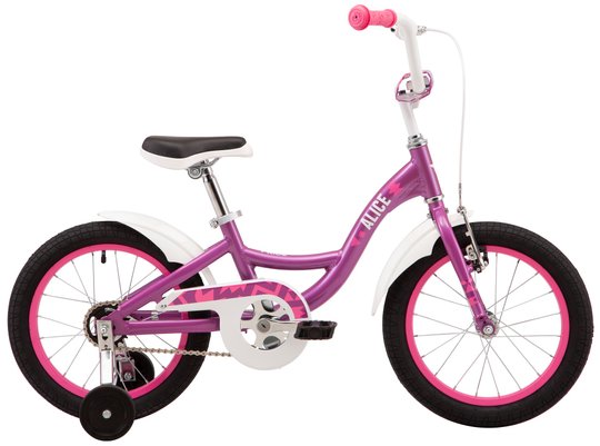 Купити Велосипед дитячий 16" Pride Alice 2023 фіолетовий з доставкою по Україні