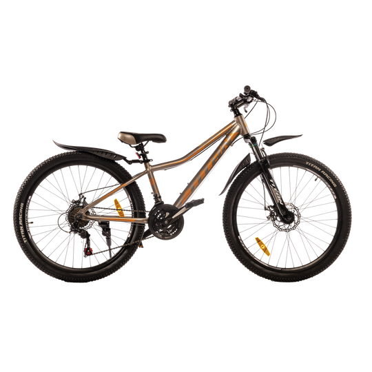 Купить Велосипед Titan DRONE 26" 13" Сірий-Помаранчевий с доставкой по Украине