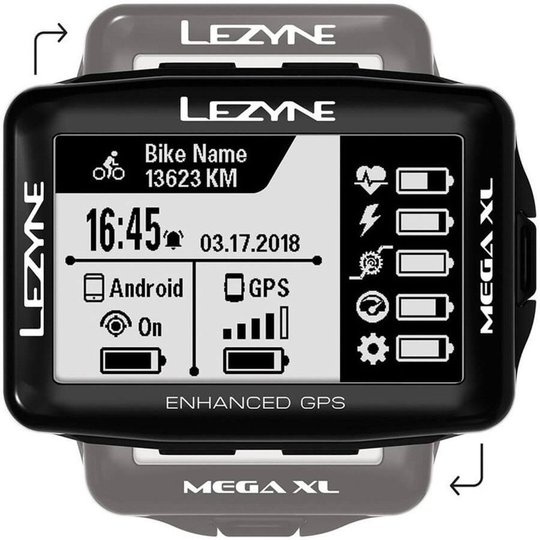 Купити GPS комп'ютер Lezyne MEGA XL GPS SMART LOADED Чорний Y13 з доставкою по Україні